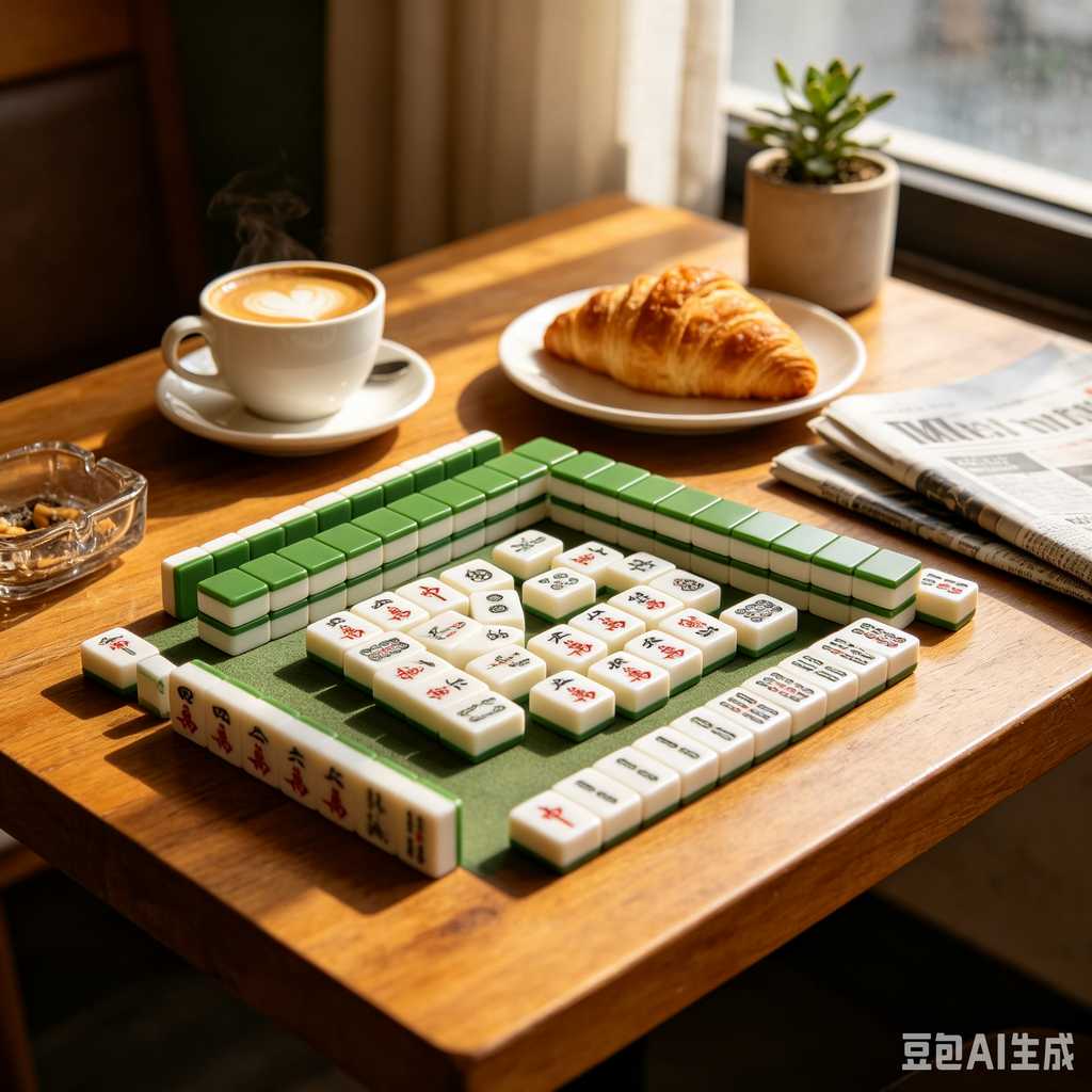 mini travel mahjong set lightweight