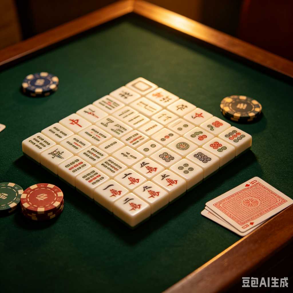 antique style mahjong set